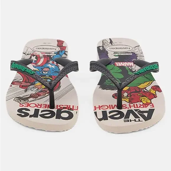 Havaianas The Marvel Avengers Hulk Thor Thong Flip Flops Sandals Men Size 13 - Picture 7 of 7
